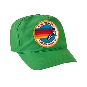 SIGNATURE LAGUNA BEACH VINTAGE NYLON TRUCKER HAT - Green